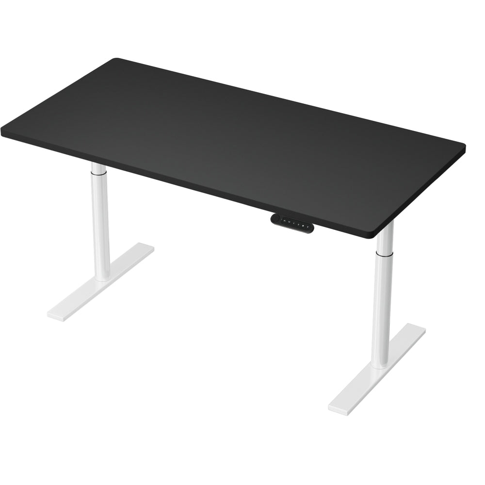 Artiss 140cm Motorised Height Adjustable Standing Desk Black White Oak or Rustic Brown — Allure Home Collections