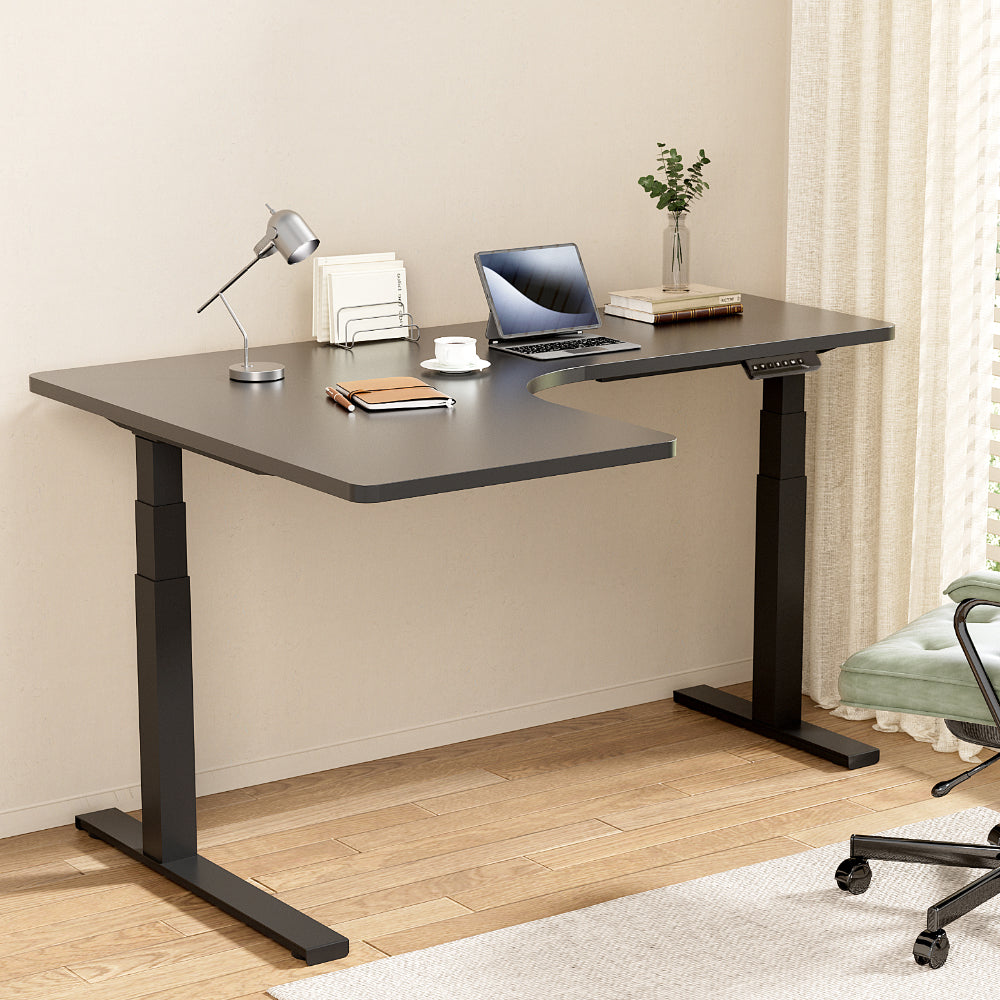 Florey Electric Standing Desk, Black 160cm