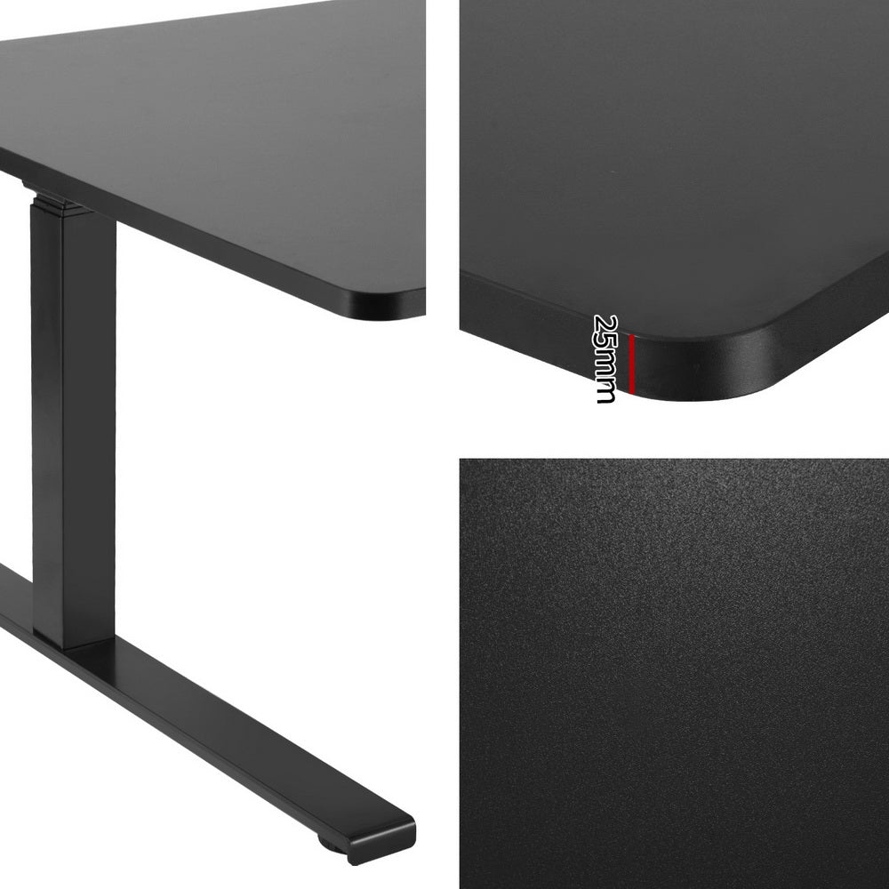 Florey Electric Standing Desk, Black 160cm
