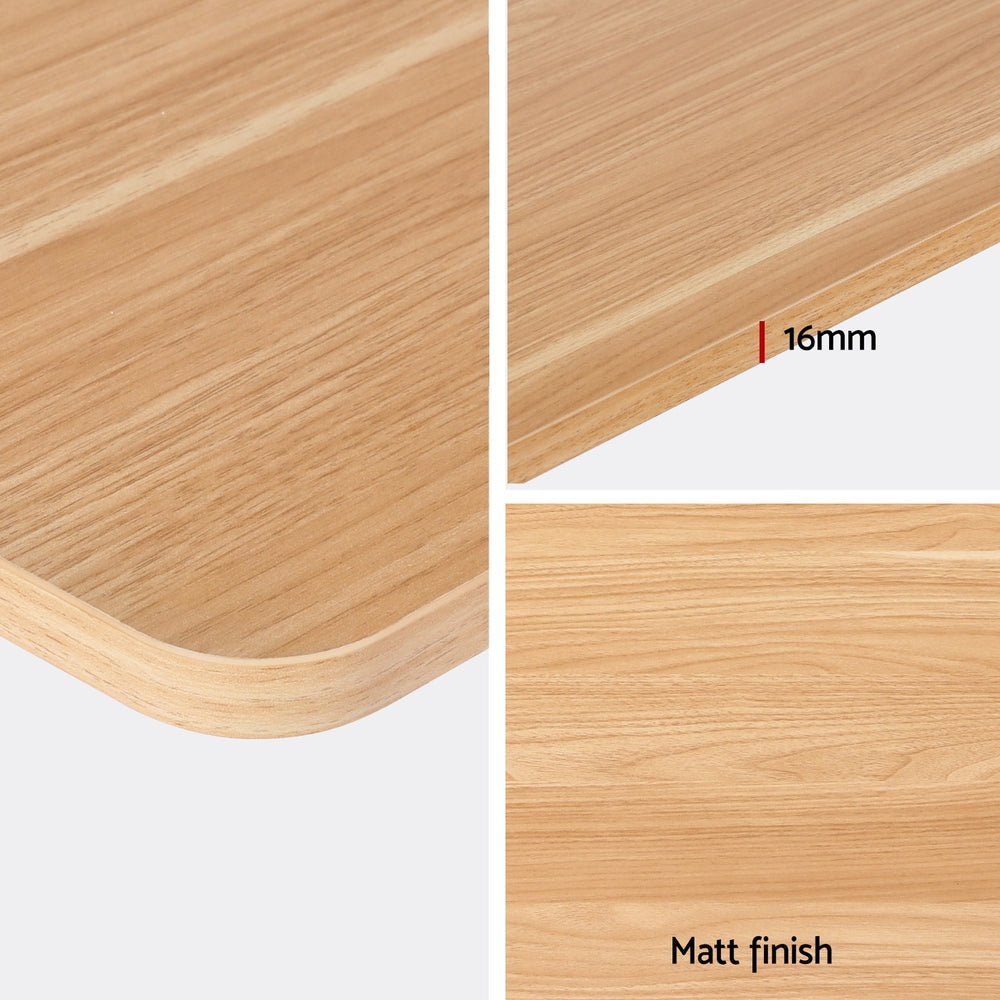 Mawson Electric Standing Desk, Oak 140cm
