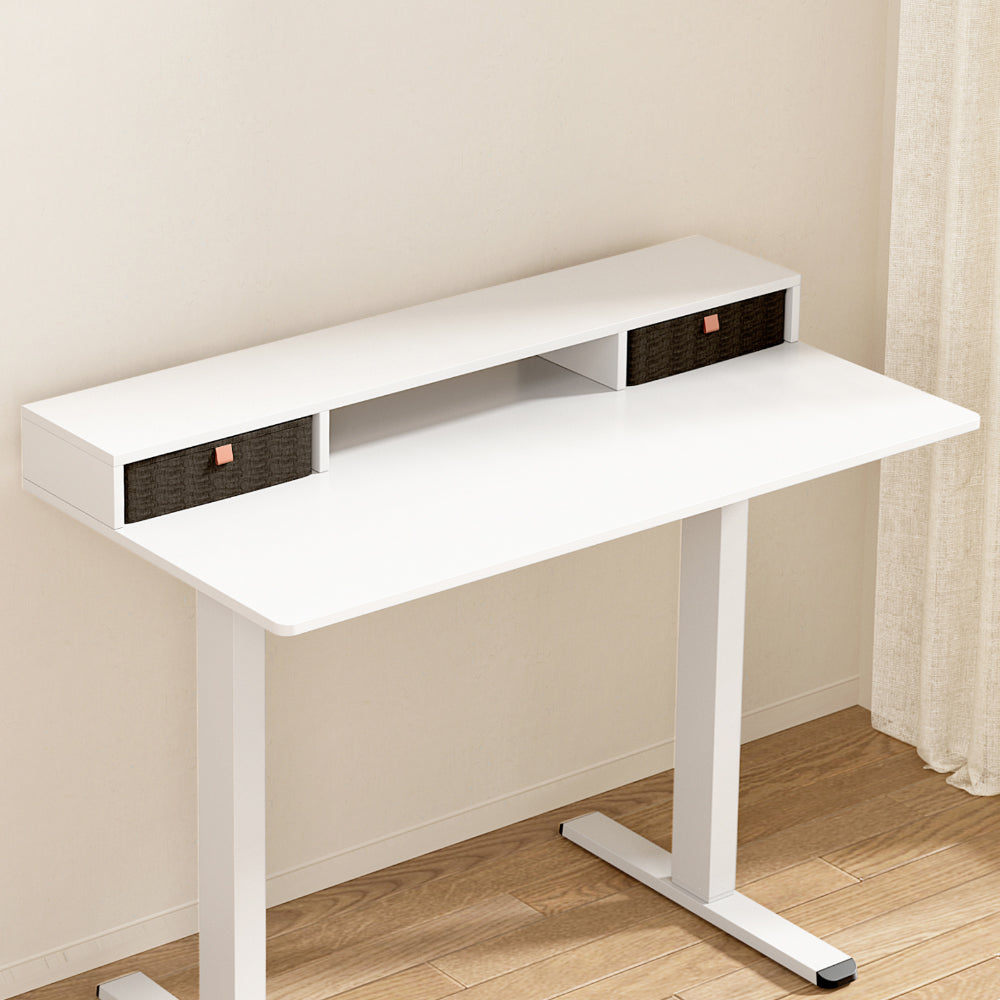 Artiss 120cm Desktop Storage Rack with Removable Bookshelf for Standing Desks — Allure Home Collections