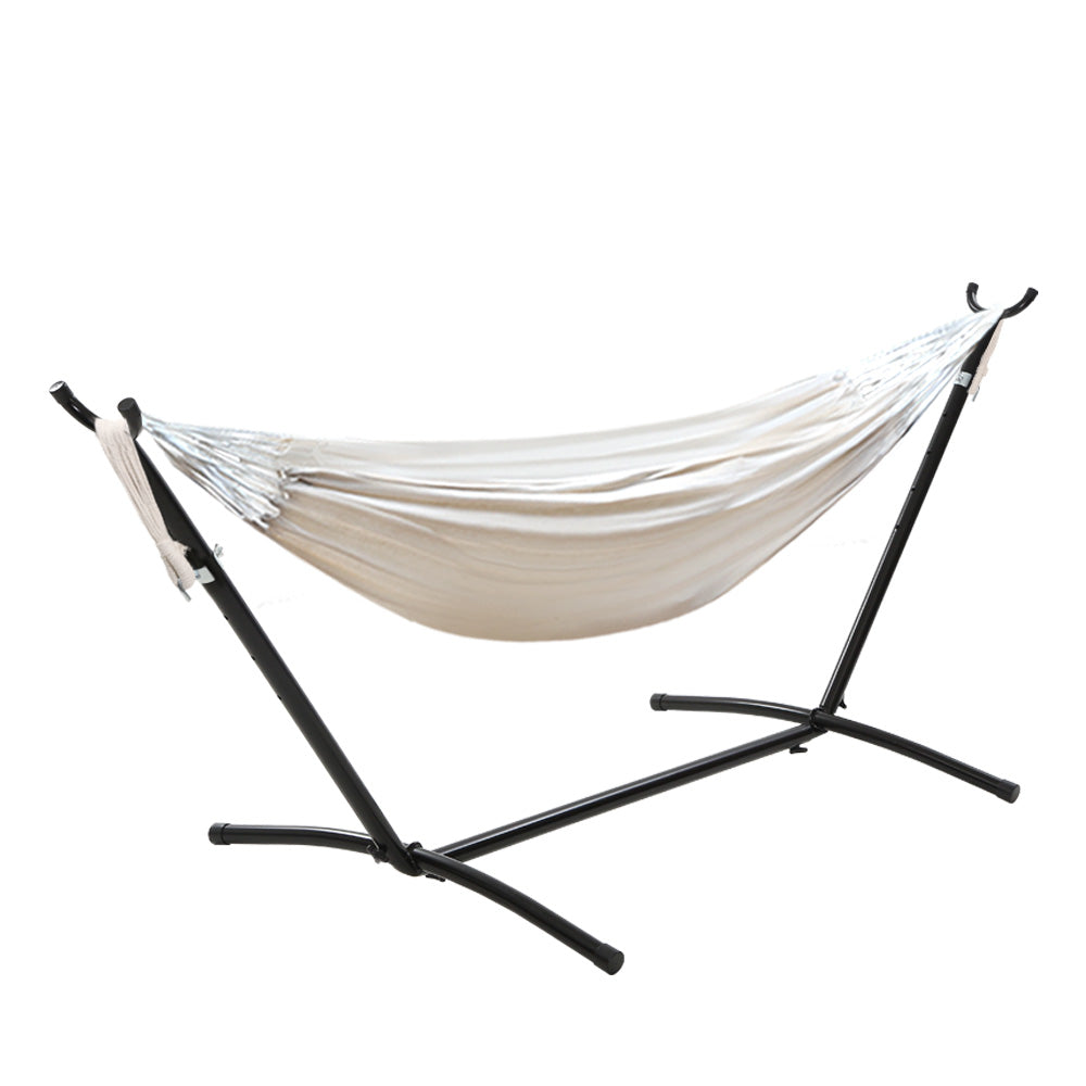 Reedy Creek Outdoor Hammock with Stand, Cream