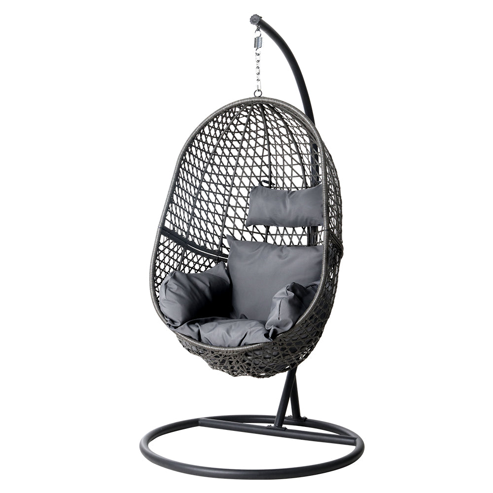 Lake Conjola Hanging Egg Chair, Black