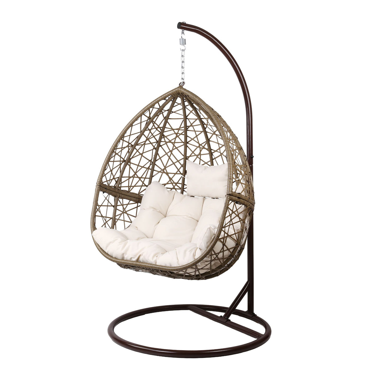 Guerilla Bay Hanging Egg Chair Latte