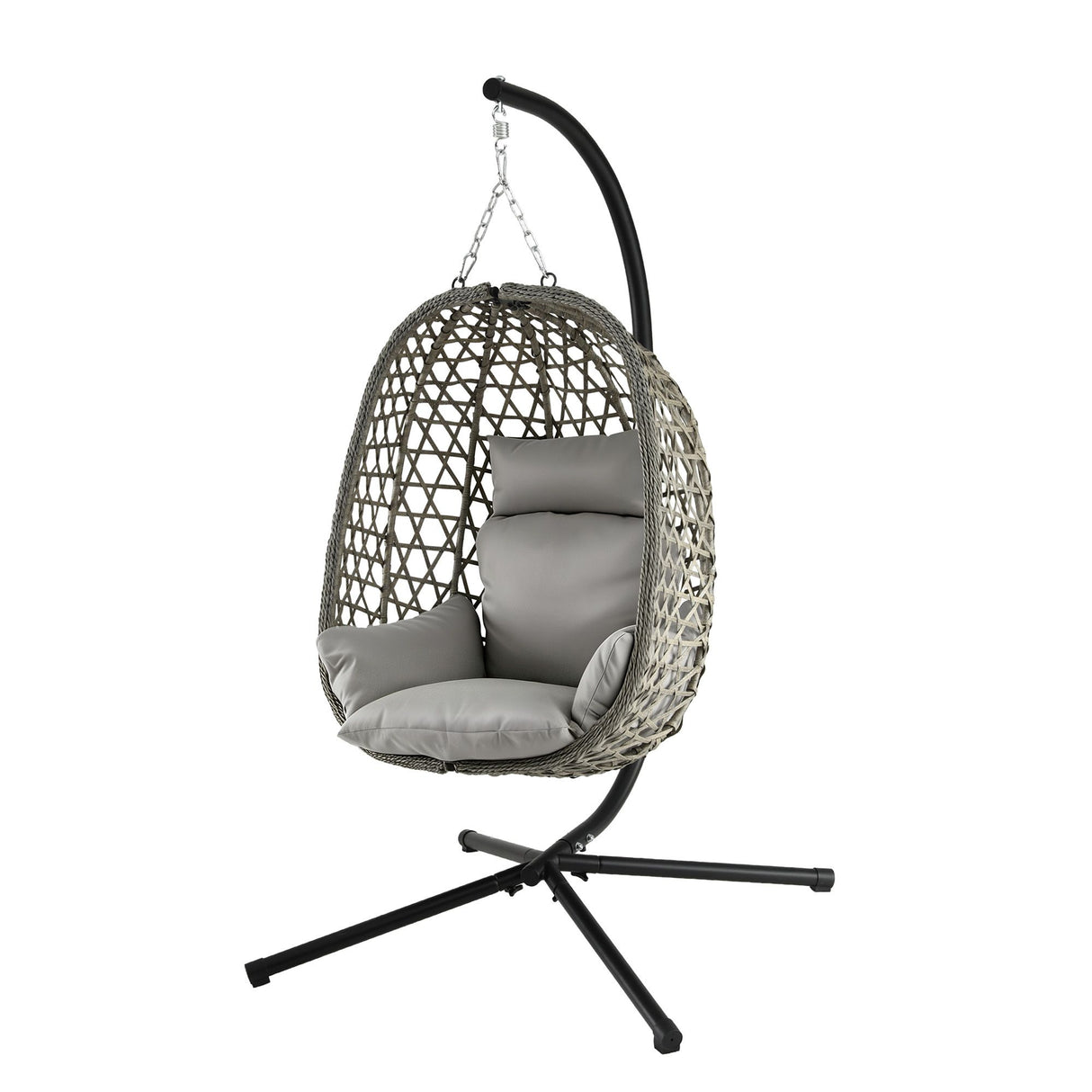 Manyana Hanging Egg Chair, Grey