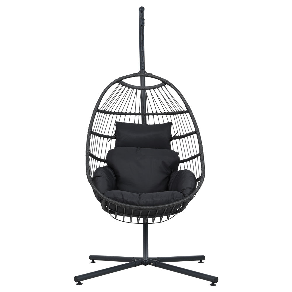 Mossy Point Hanging Egg Chair, Grey