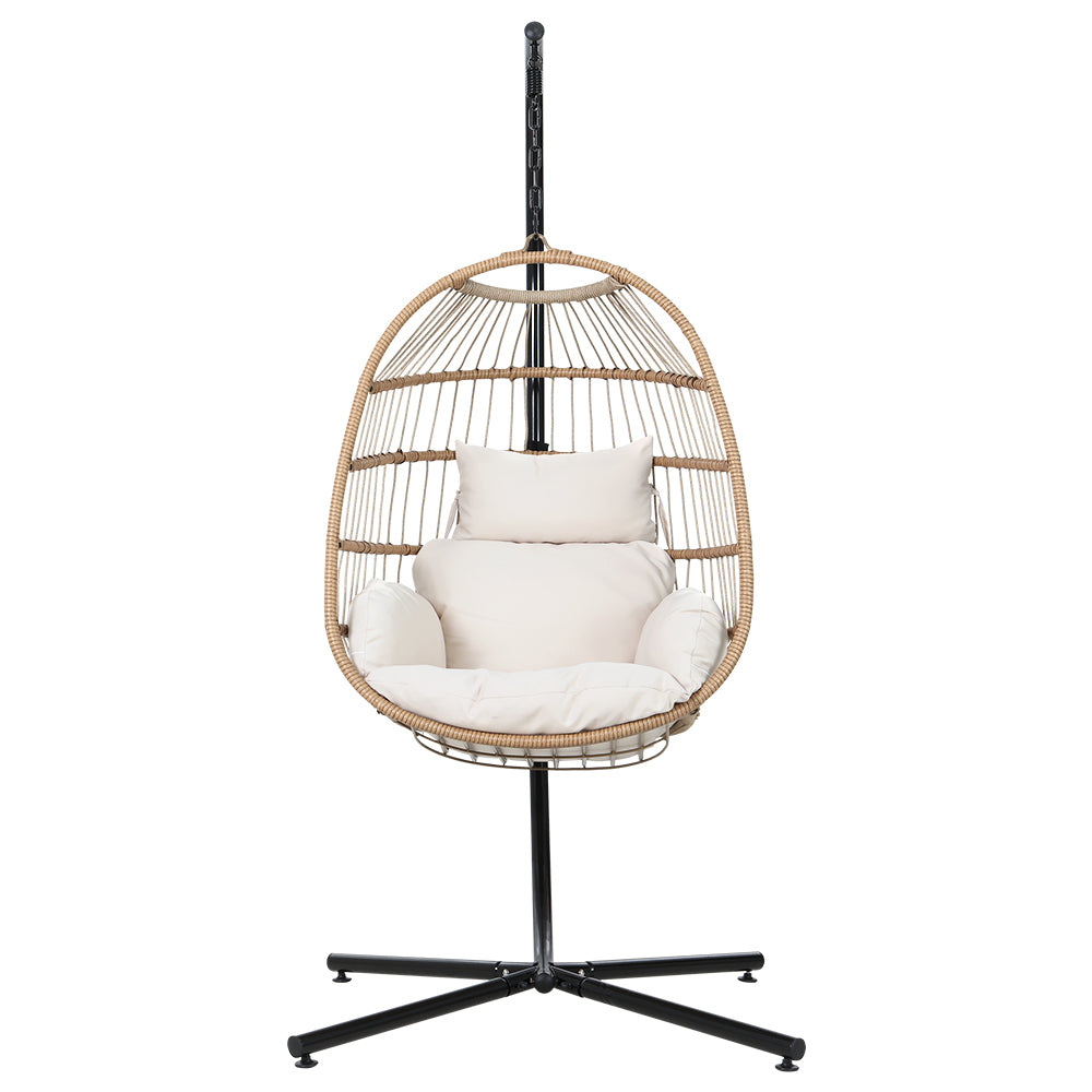 Central Tilba Hanging Egg Chair Yellow image 3