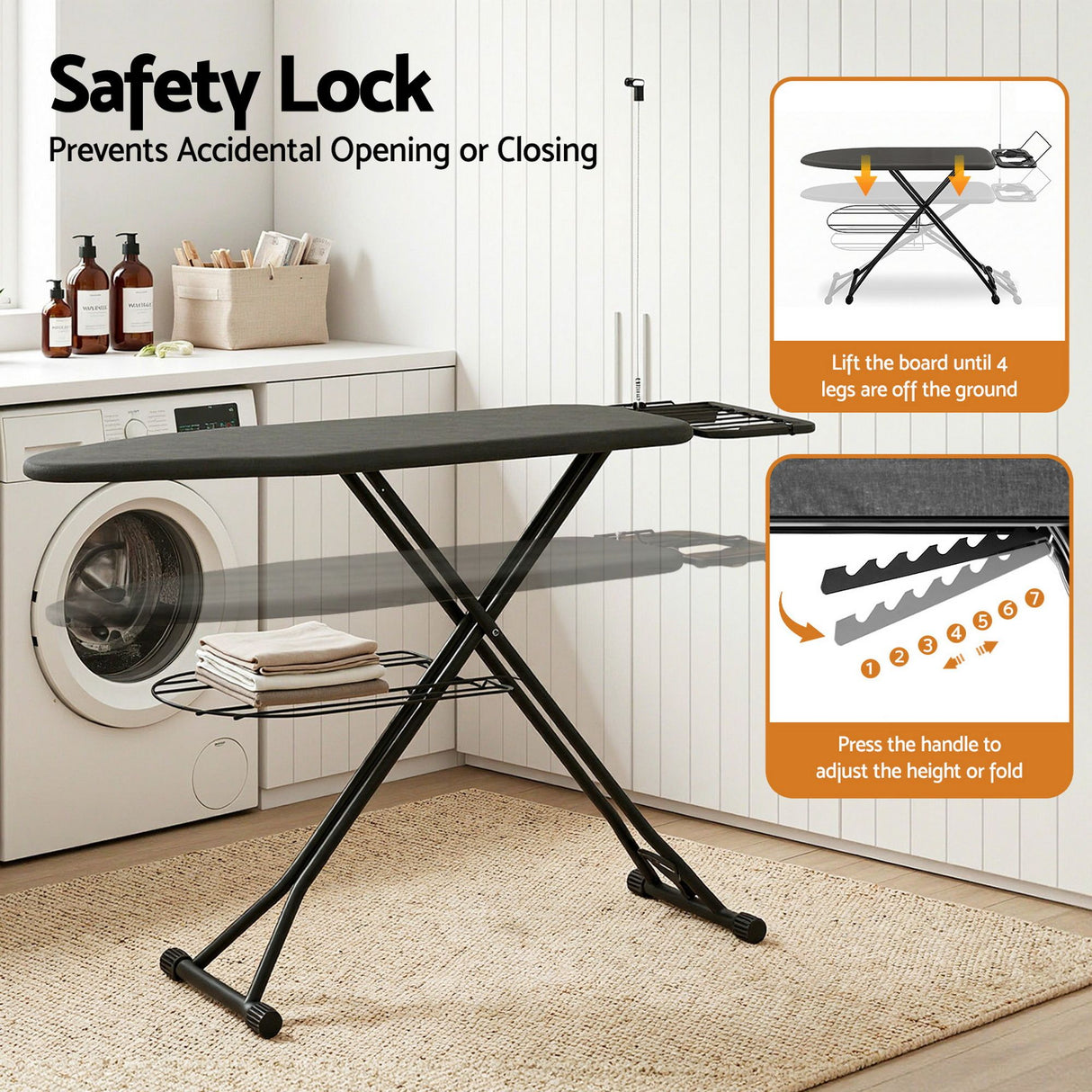 Vejer Ironing Board with Iron Rest