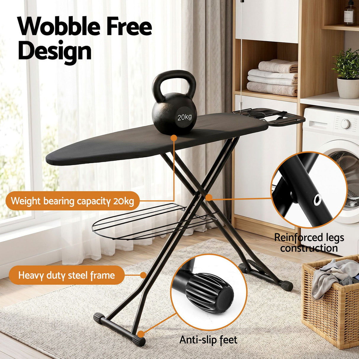 Vejer Ironing Board with Iron Rest
