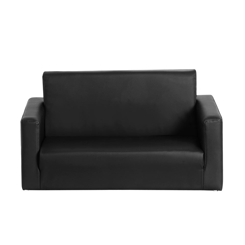 Kids fold out sofa bed unfolded into a flat bed