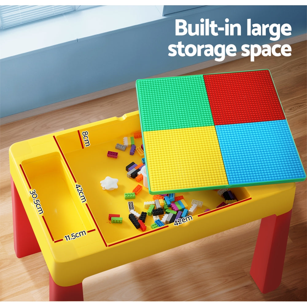 Colourful kids activity table and chairs set