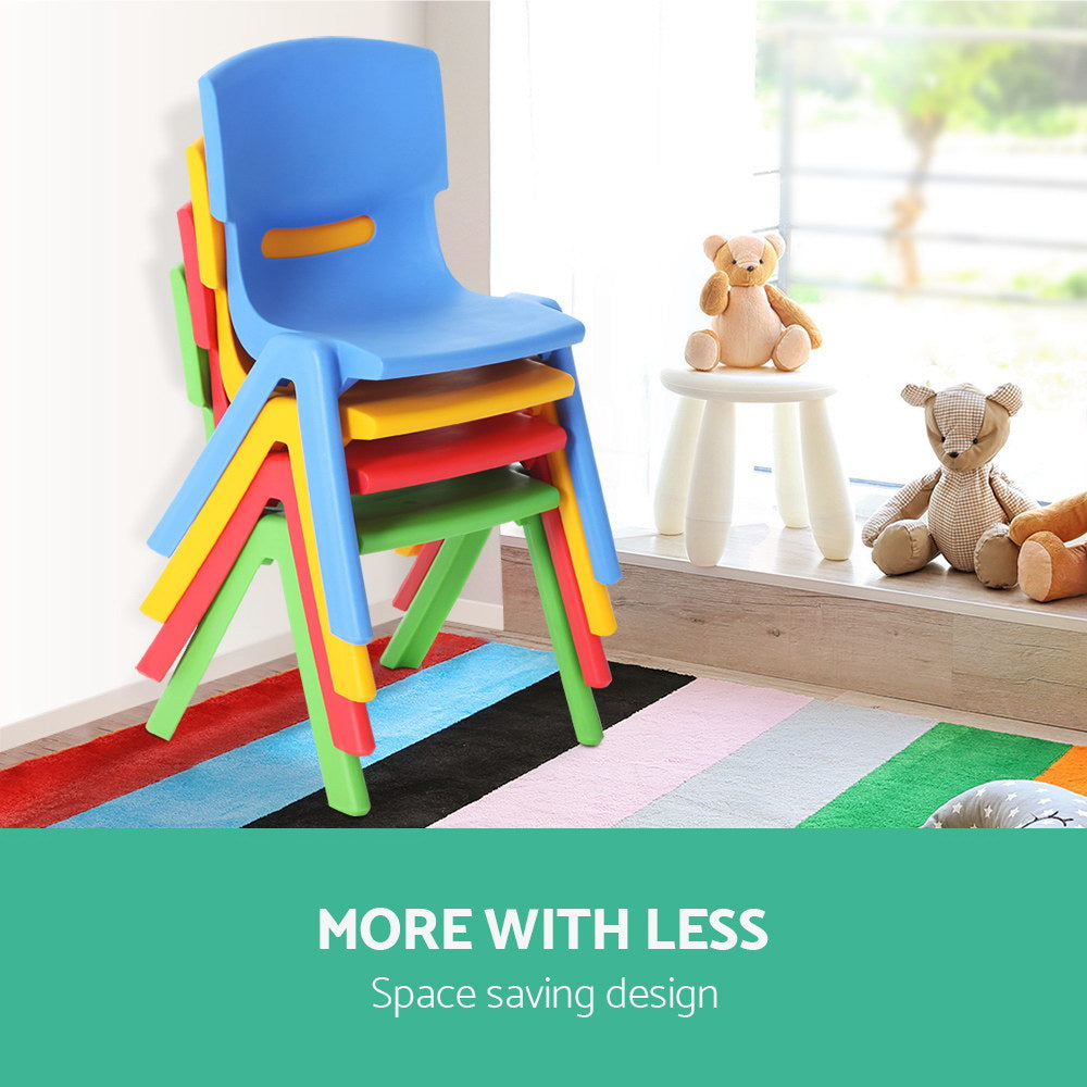 Blue kids plastic play chair