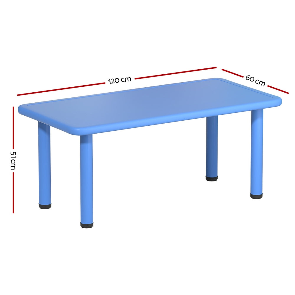 Kids Activity Table, Adjustable Height, Blue