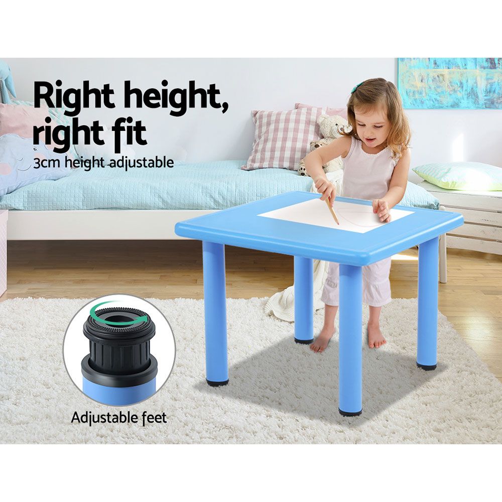 Kids Activity Table and 4 Chairs Set, Multicolour