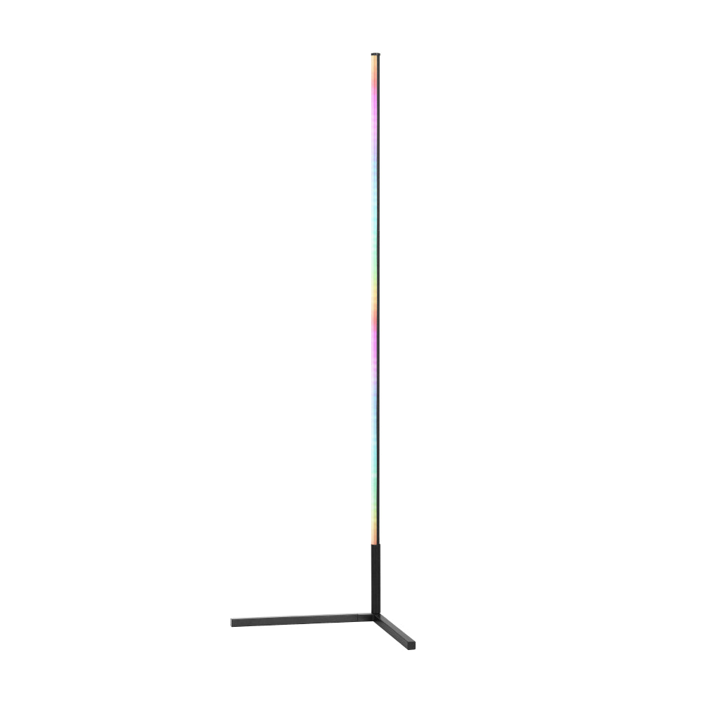 RGB LED Corner Floor Lamp 150cm — Remote Control, Gaming and Living Rooms — Allure Home Collections