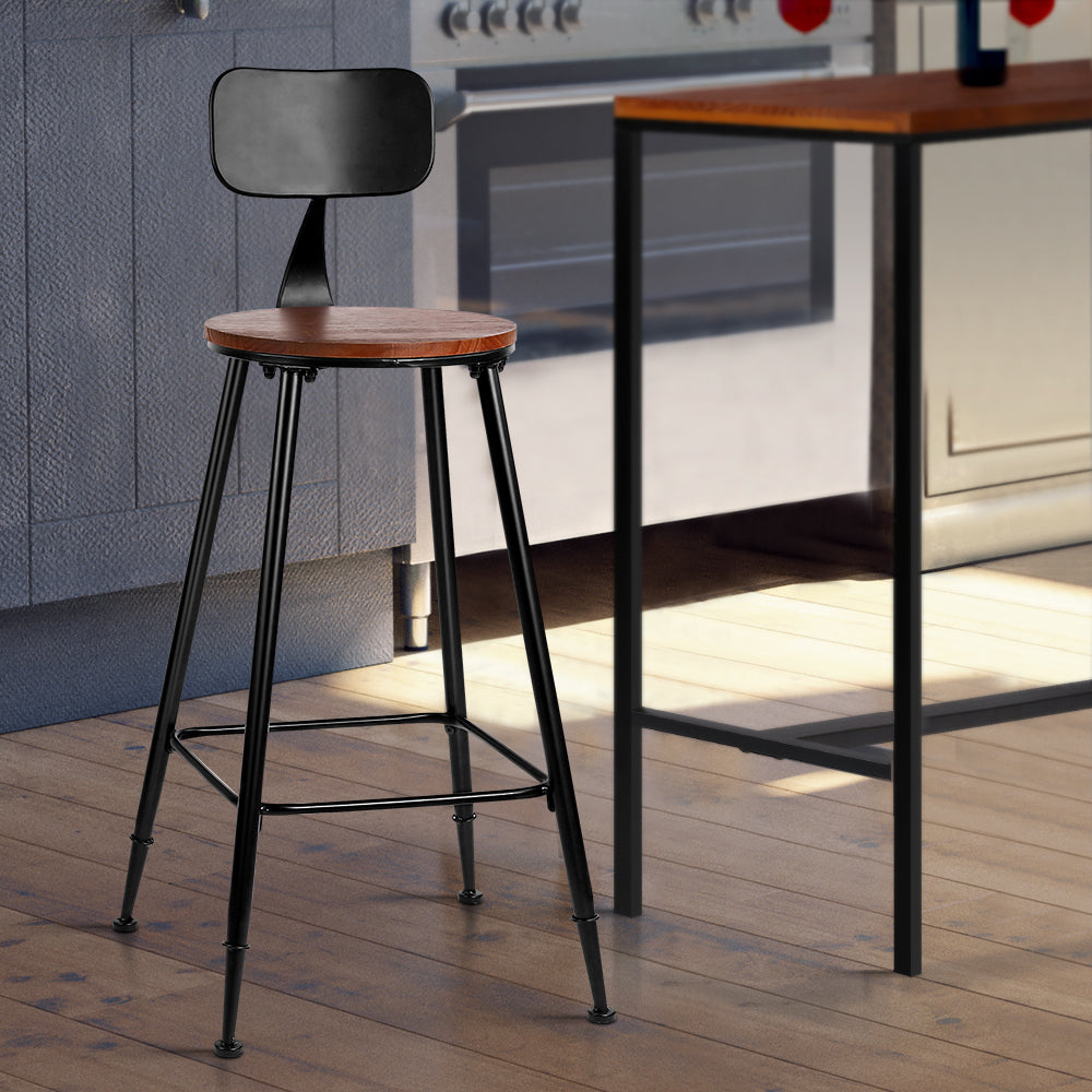 Artiss vintage metal bar stool footrest and base detail — Allure Home Collections