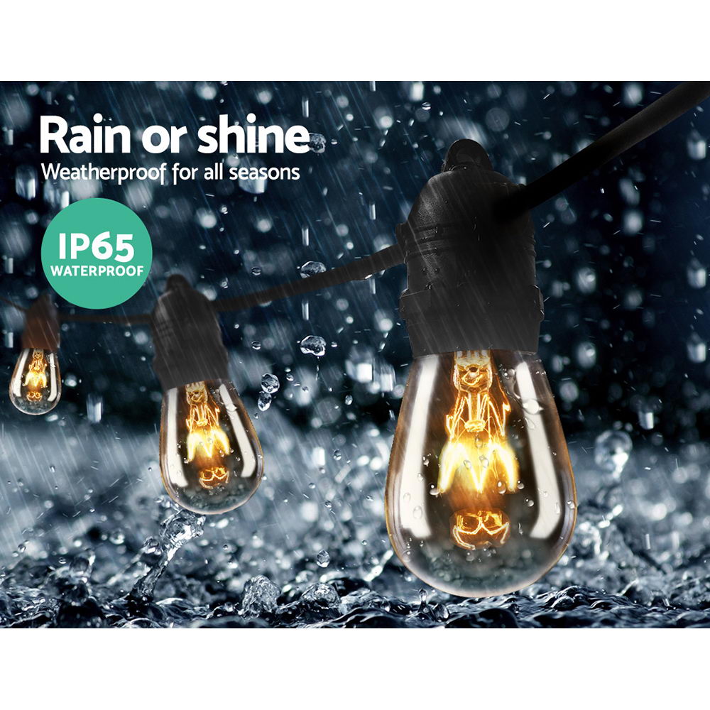 38m LED Festoon String Lights for Events