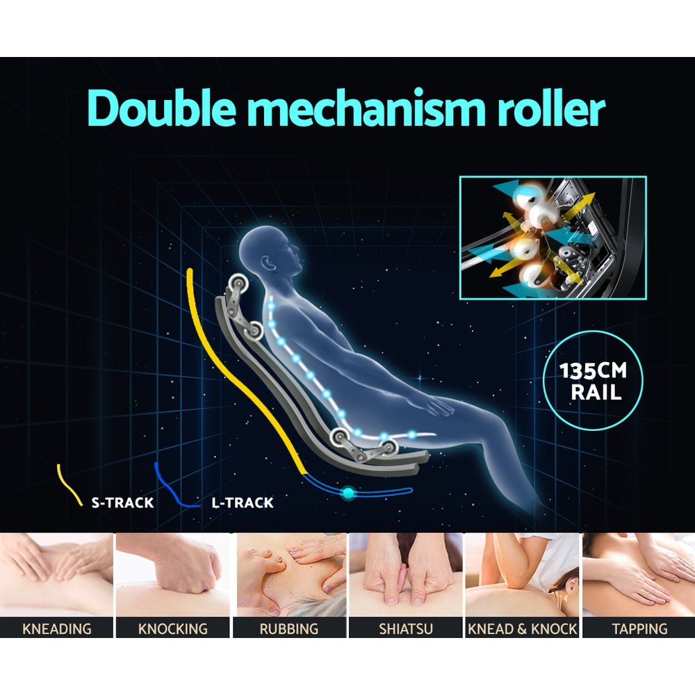 Livemor MELISA 4D Double-Core Massage Chair — Full Body Scanning, Zero Gravity — Allure Home Collections