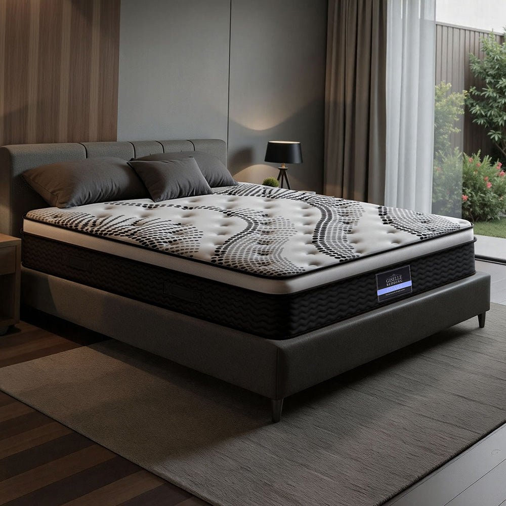 Medium 5 Zone Euro Top Pocket Spring Mattress, 32cm Queen