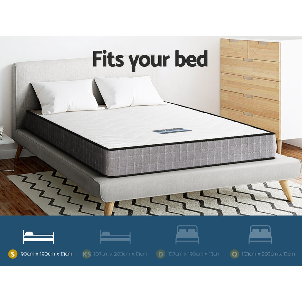 Giselle Bedding Alessio Bonnell Spring Mattress — Soft Quilting, Luxury Knitted Fabric — Allure Home Collections