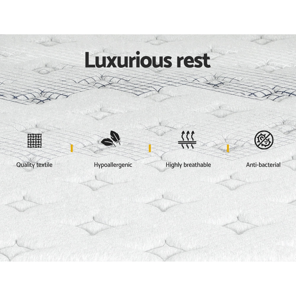 Extra firm 5 zone pocket spring mattress, 32cm king