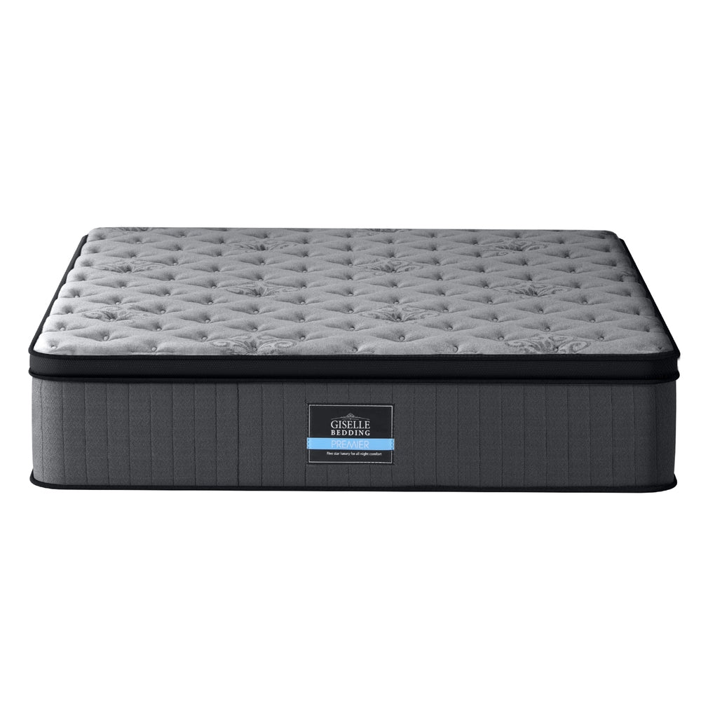 Giselle Luxury Euro Top Pocket Spring Mattress — Zoned Springs, Breathable Knit — Allure Home Collections