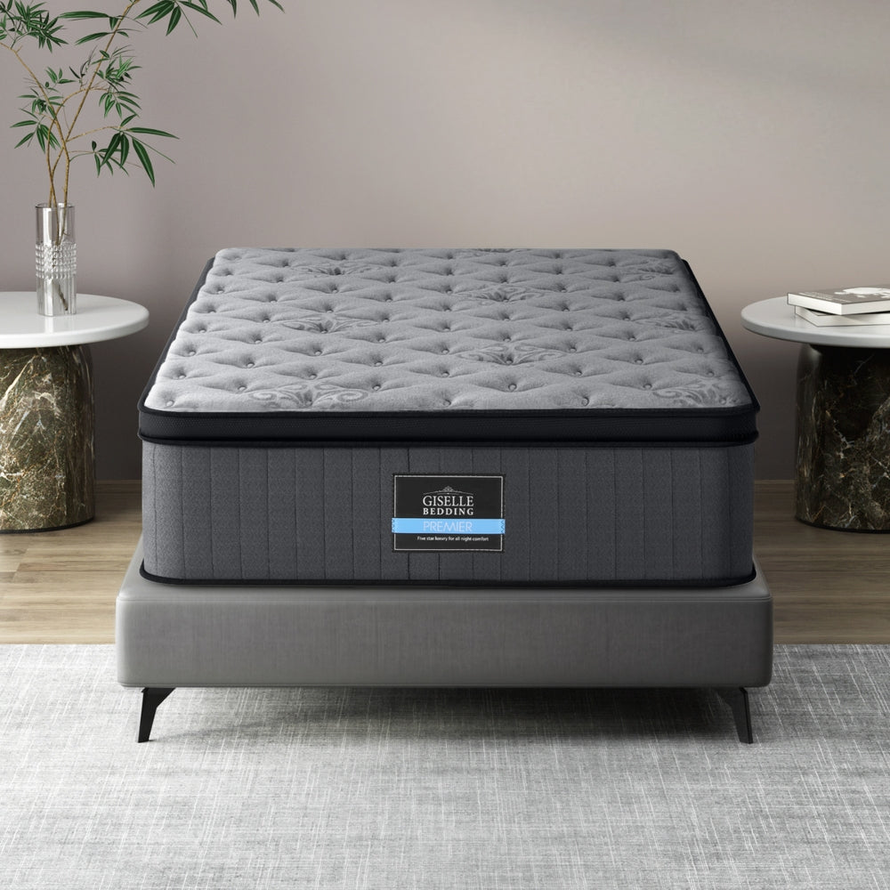 Giselle Luxury Euro Top Pocket Spring Mattress — Zoned Springs, Breathable Knit — Allure Home Collections