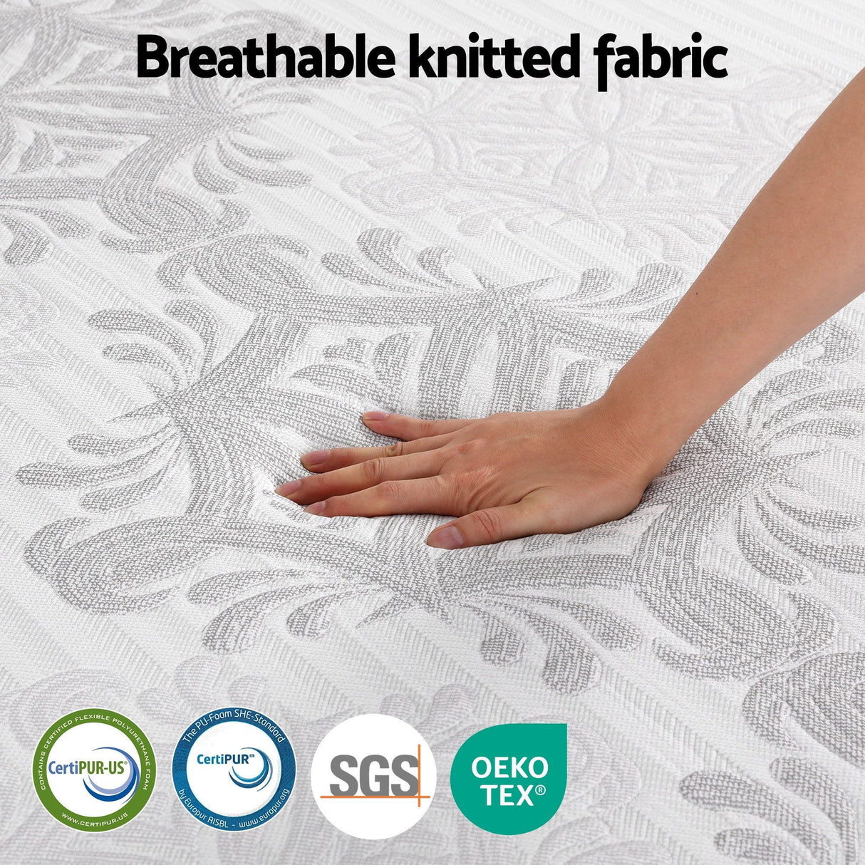 4 in 1 adjustable gel memory foam pocket spring mattress, 37cm queen