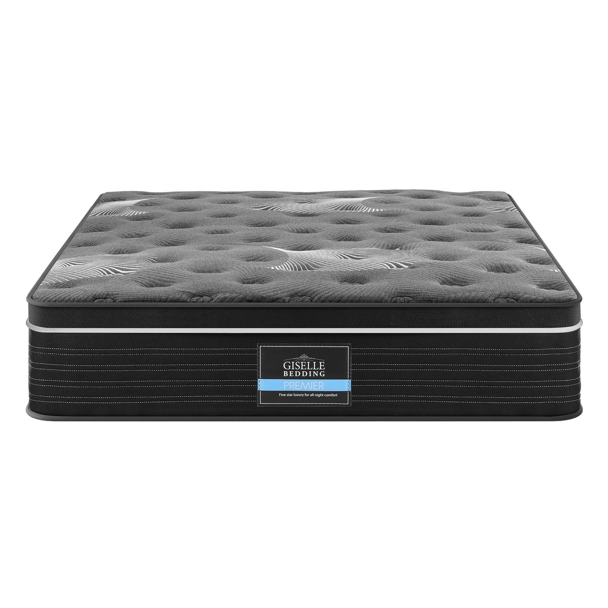 Medium firm graphene Euro top pocket spring mattress in Queen size - image 4