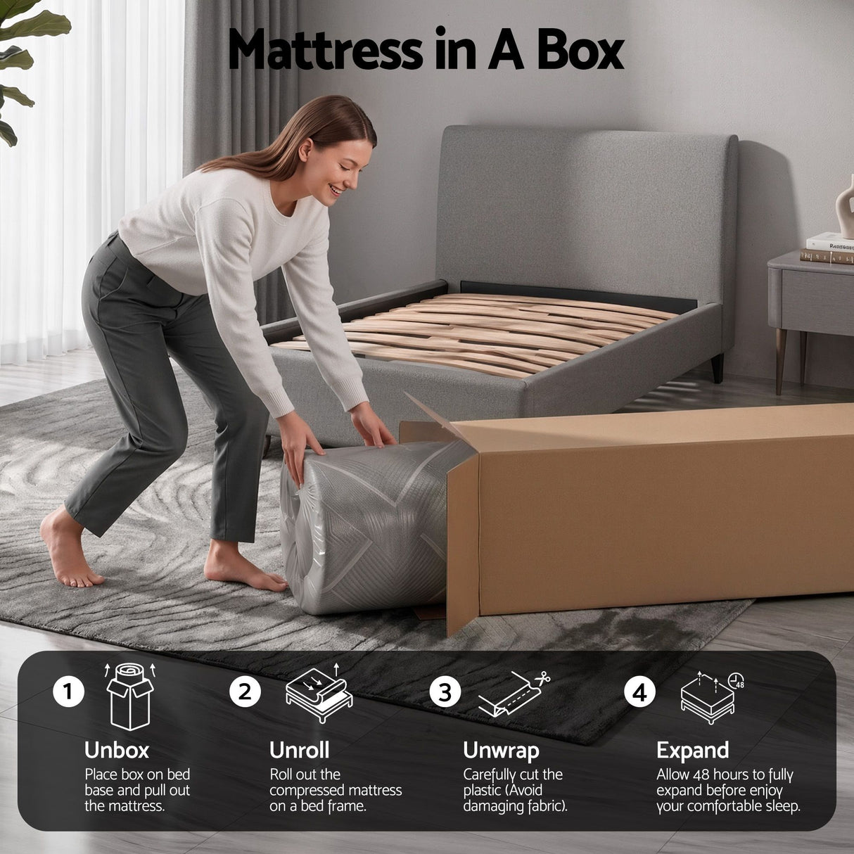Firm Pocket Spring Mattress, 26cm King Single
