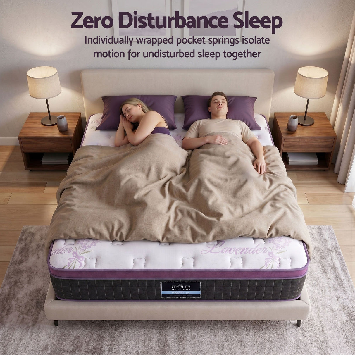 Firm euro top pocket spring mattress, 35cm queen