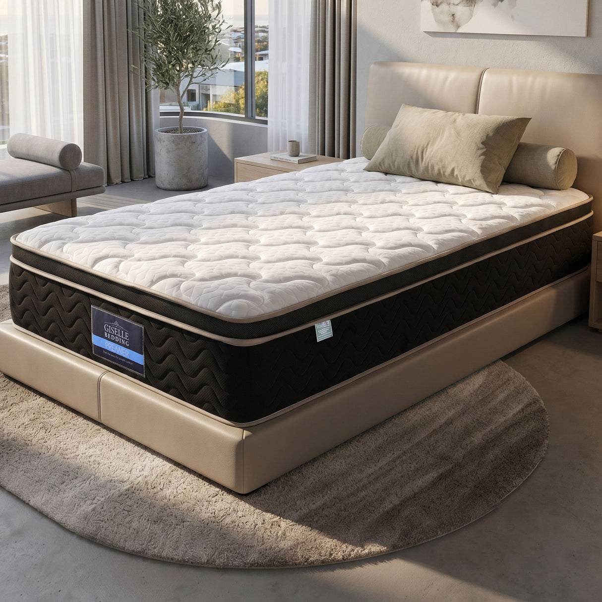 Firm Euro Top Pocket Spring Mattress, 35cm Single