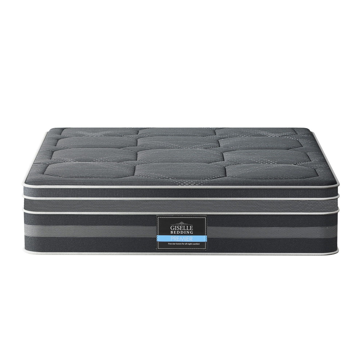 Medium firm 7 zone euro top pocket spring mattress, 35cm queen