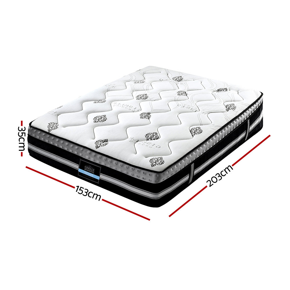 Medium Firm Gel Memory Foam Pocket Spring Mattress, 35cm Queen (image 3)