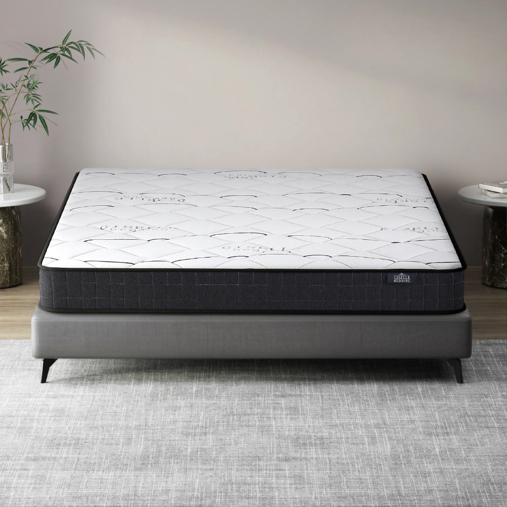 Giselle Bedding 16cm Medium Firm Bonnell Spring Mattress — Quilted Finish — Allure Home Collections