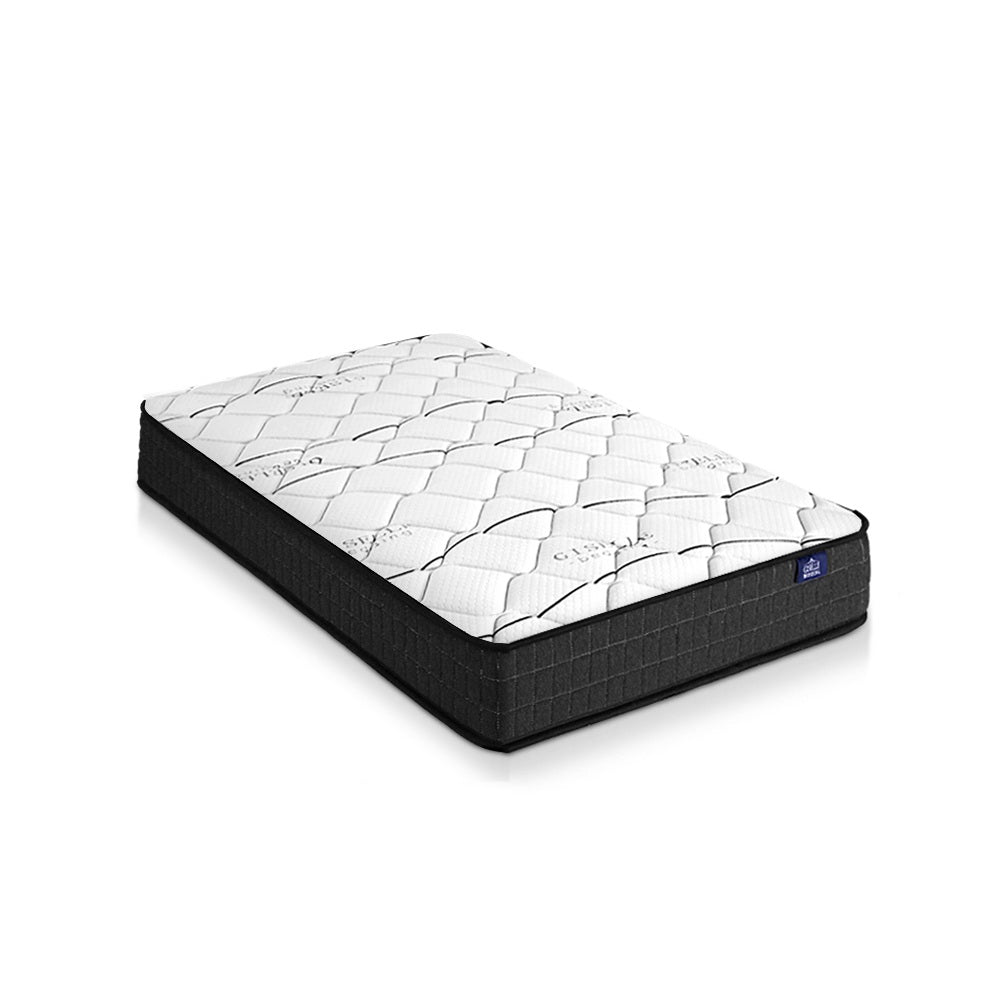 Giselle Bedding 16cm Medium Firm Bonnell Spring Mattress — Quilted Finish — Allure Home Collections