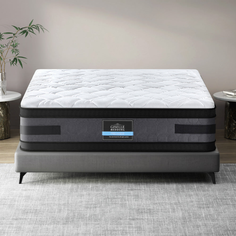 Medium Firm Flippable Pocket Spring Mattress, 36cm Double - Allure Home Collections