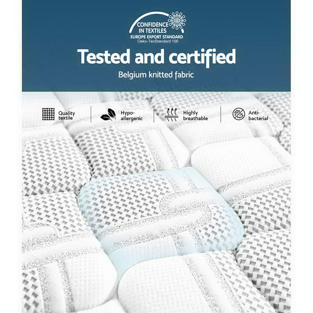 Medium firm flippable gel memory foam hybrid mattress, 36cm king