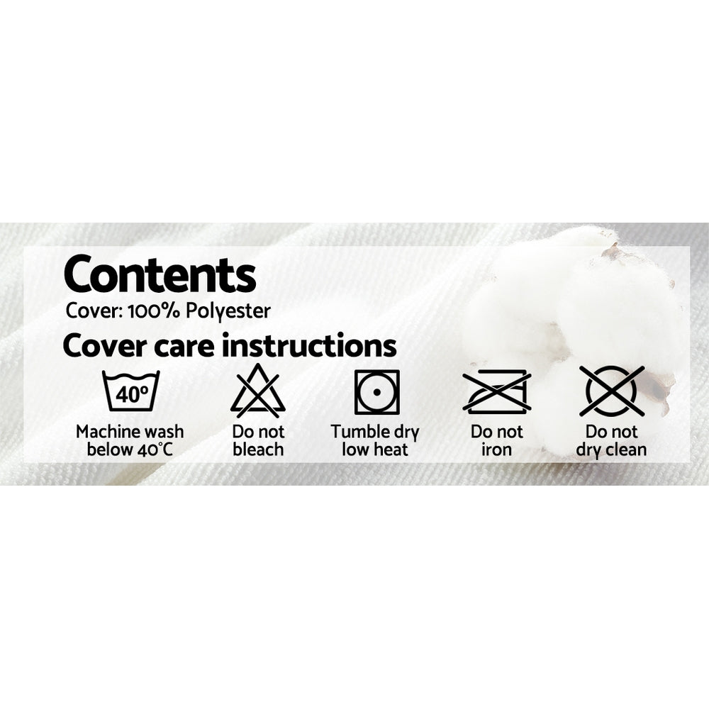 Giselle Bedding Memory Foam Pillow Twin Pack — 19cm Thick, Neck and Shoulder Relief — Allure Home Collections
