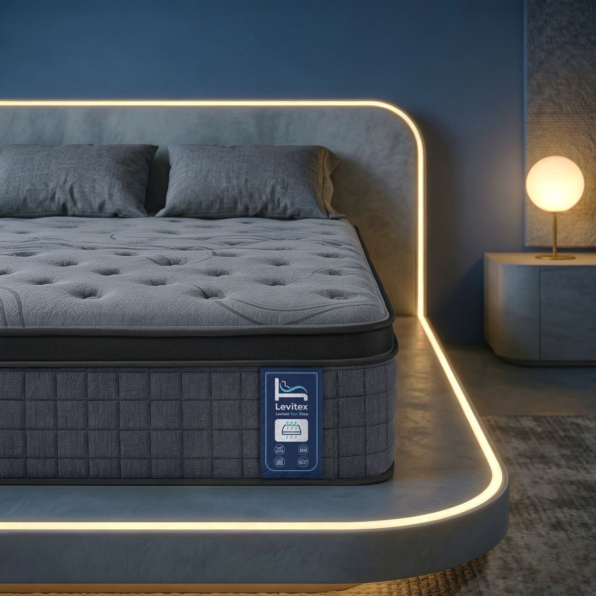 Extra Firm 7 Zone Pocket Spring Mattress, 33cm Double