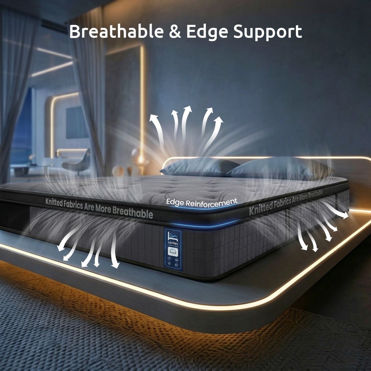 Extra Firm 7 Zone Pocket Spring Mattress, 33cm Double