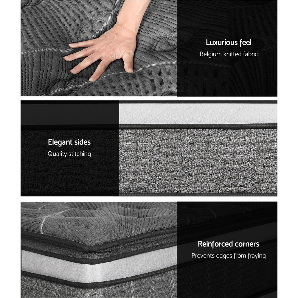 Medium Firm Double Layer Pocket Spring Mattress, 34cm Double