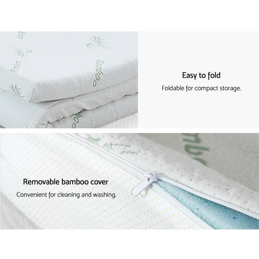 Giselle Bedding 11-Zone 8cm Memory Foam Mattress Topper — Enhanced Comfort — Allure Home Collections
