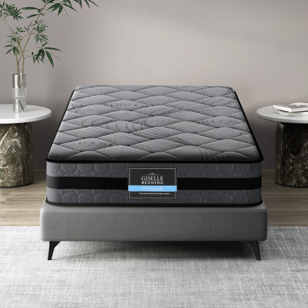 Giselle Bedding 22cm Medium Firm 5-Zone EvenZon Pocket Spring Mattress — Belgium Knitted — Allure Home Collections