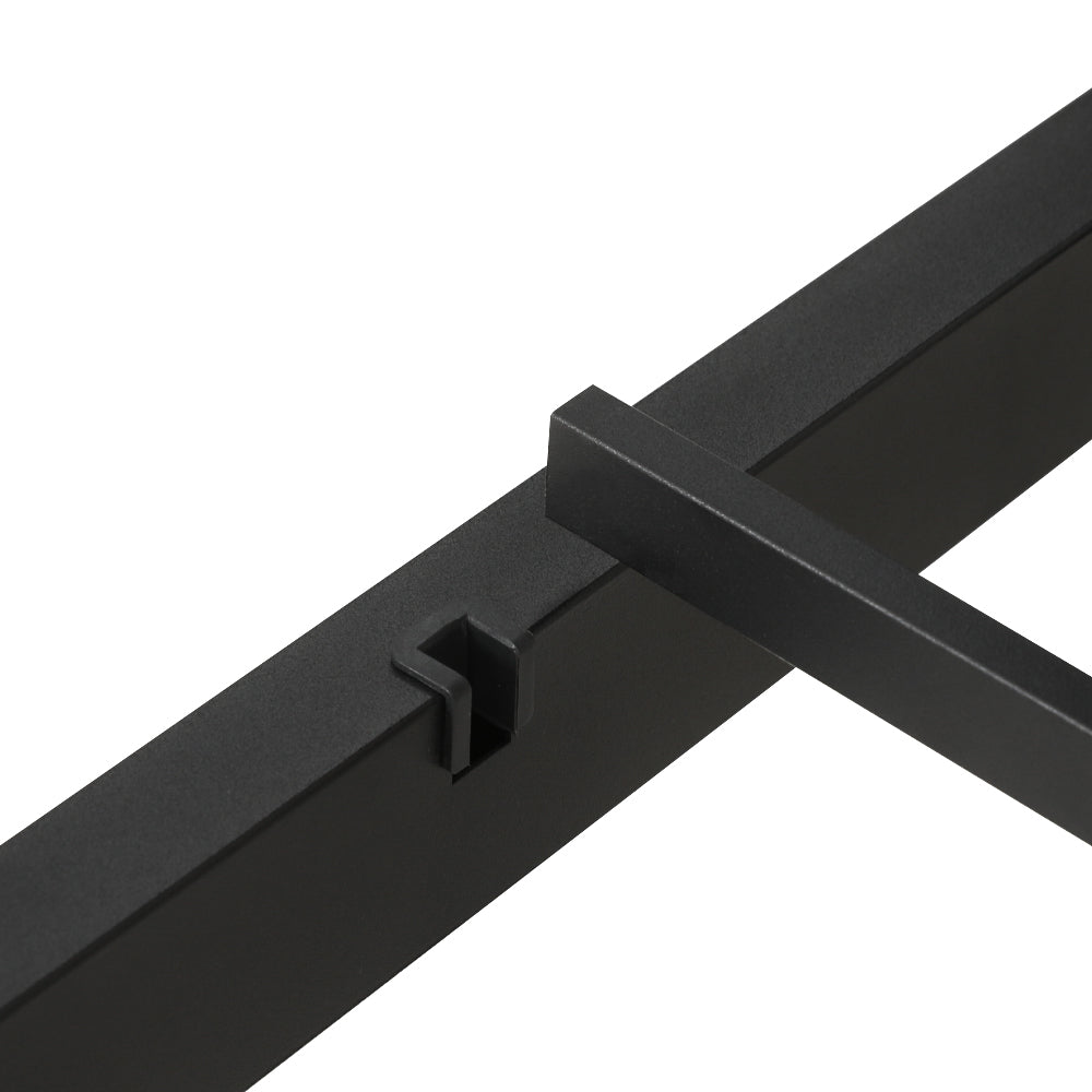 Asti Single Metal Bed Frame, Black