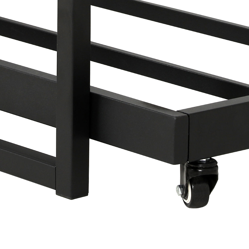 Asti Single Metal Bed Frame, Black