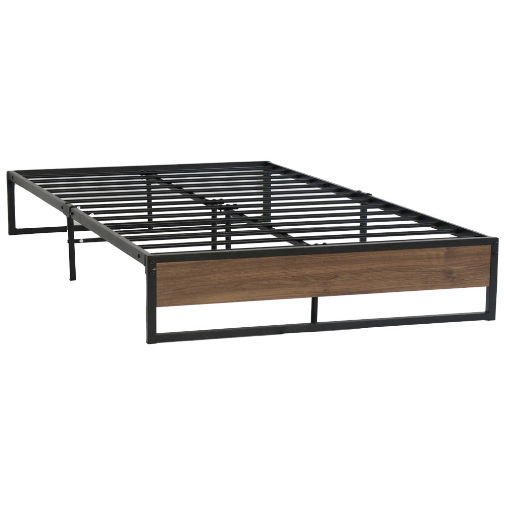 Vercelli Double Metal Bed Frame, Black