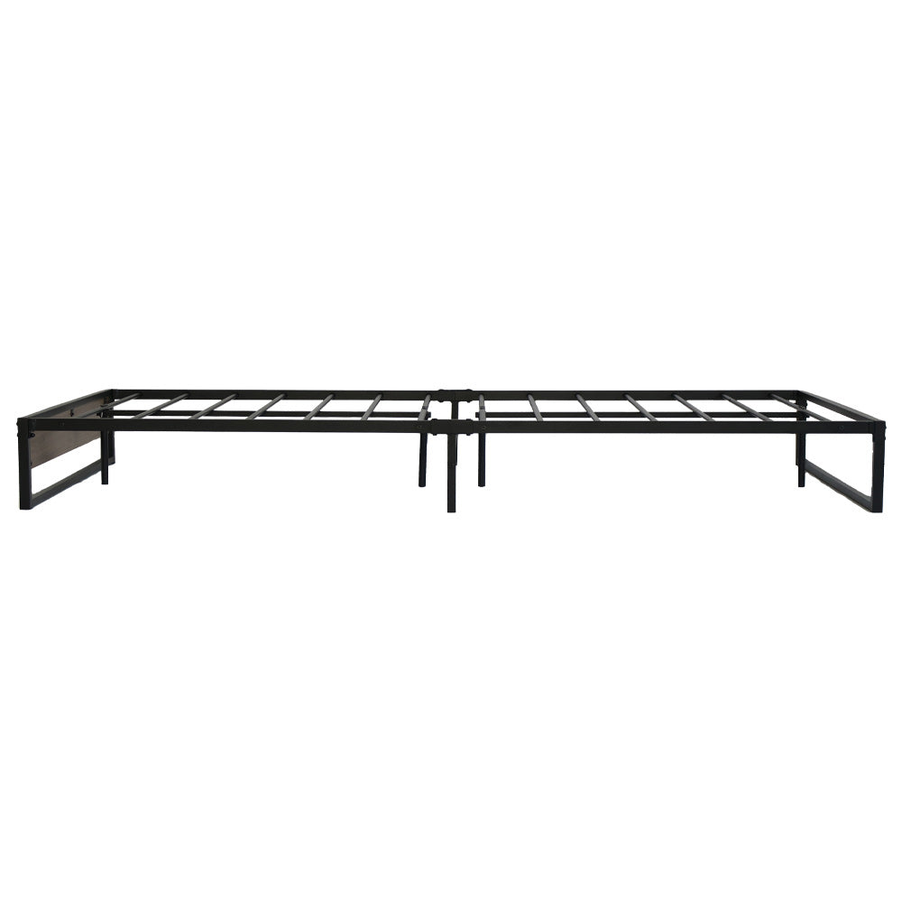 Vercelli Double Metal Bed Frame, Black