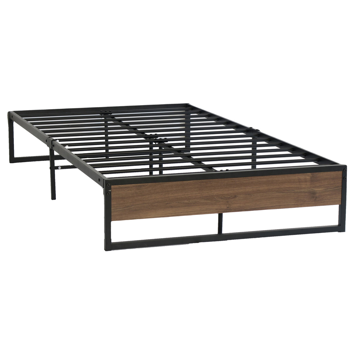 Vercelli King Single Metal Bed Frame, Black