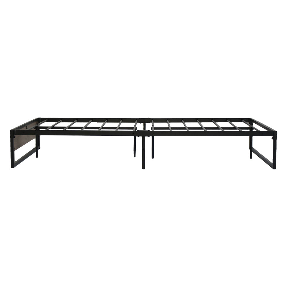 Vercelli King Single Metal Bed Frame, Black